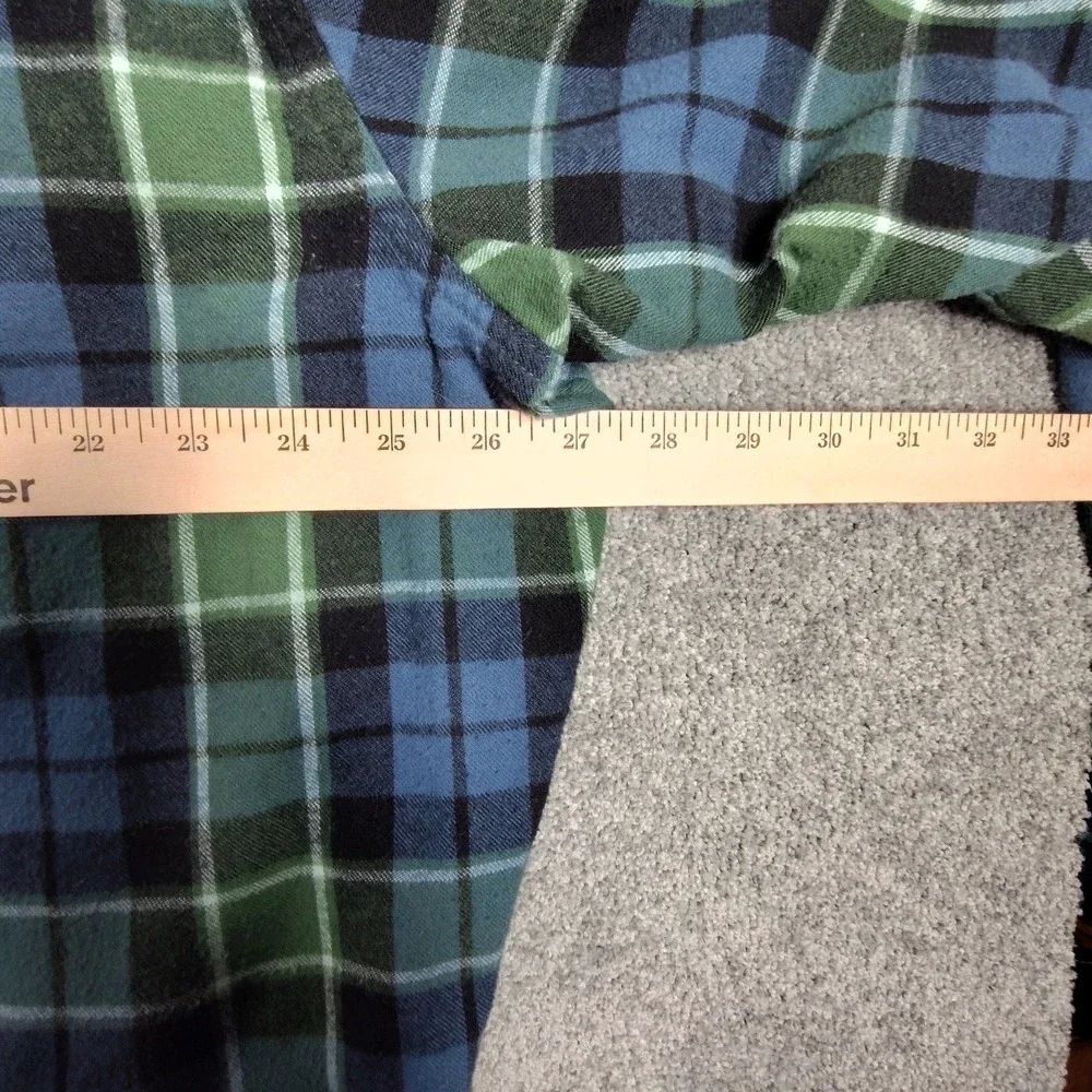 LL Bean Mens Shirt XXL Traditional Fit Long Sleeve Cotton Plaid Flannel 228061